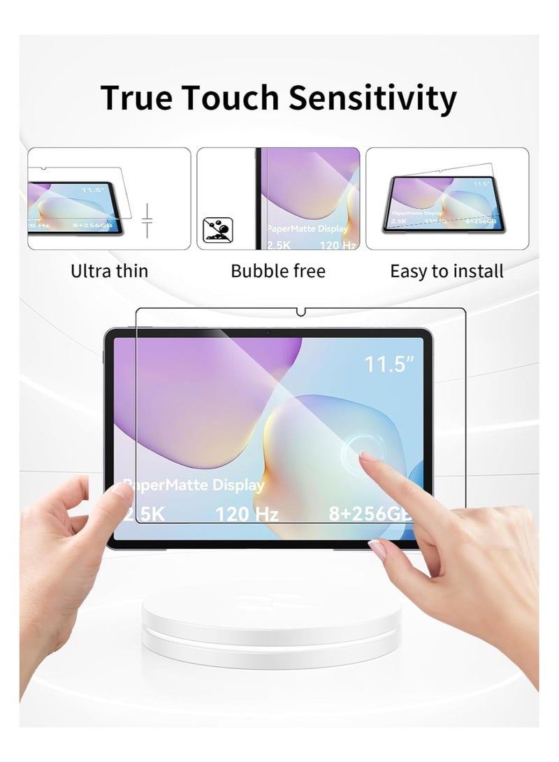 【2-Pack】 Screen Protector, Compatible with Huawei MatePad 11.5-inch 2026 Tempered Glass Film, 9H Hardness Scratch-Resistant Protective Film, Ultra-Clear Bubble-Free - Image 2